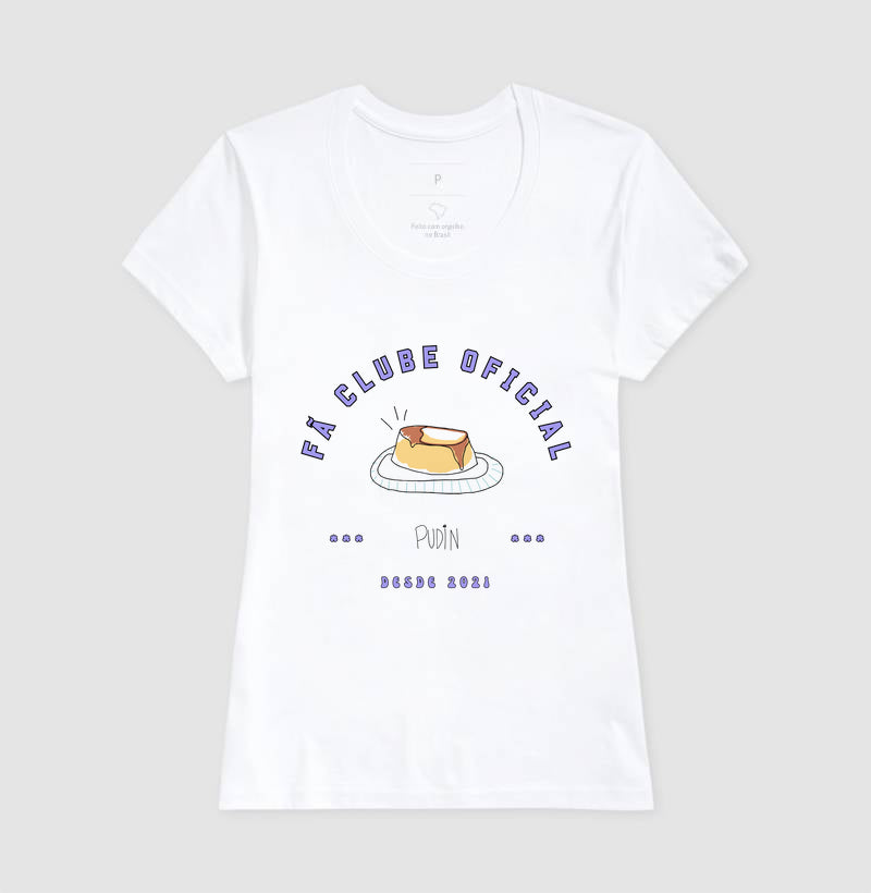 Camiseta Fã Clube Pudin Adulto