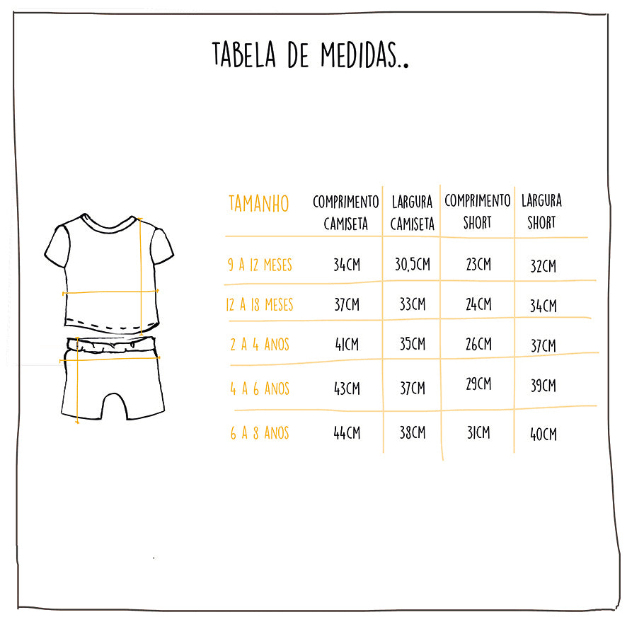 Conjunto Vagalume Mescla Infantil