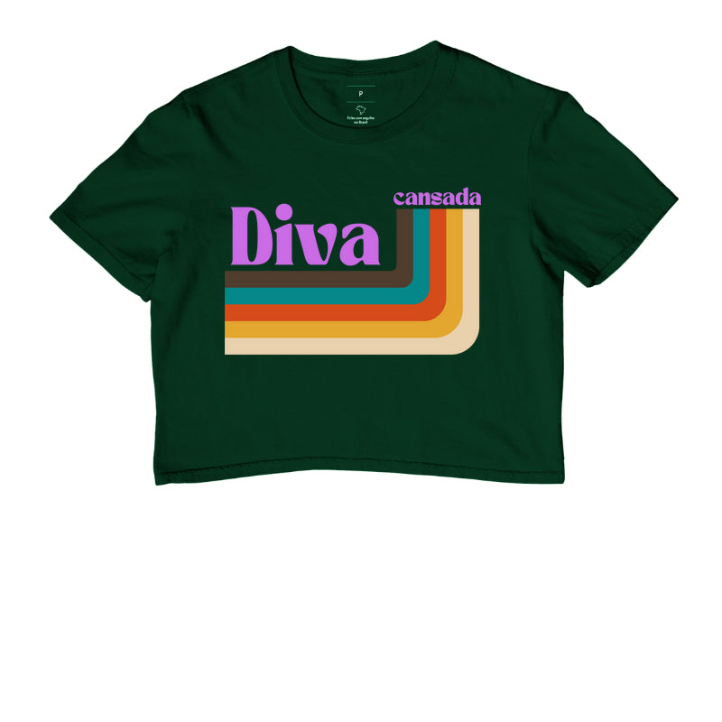 Cropped Diva Cansada Stripes Adulto