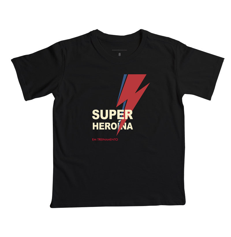 Camiseta Super Heroína em Treinamento Infantil