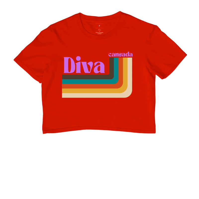 Cropped Diva Cansada Stripes Adulto