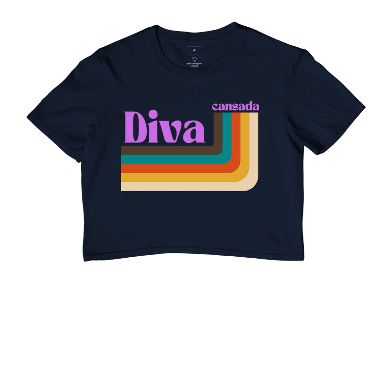 Cropped Diva Cansada Stripes Adulto