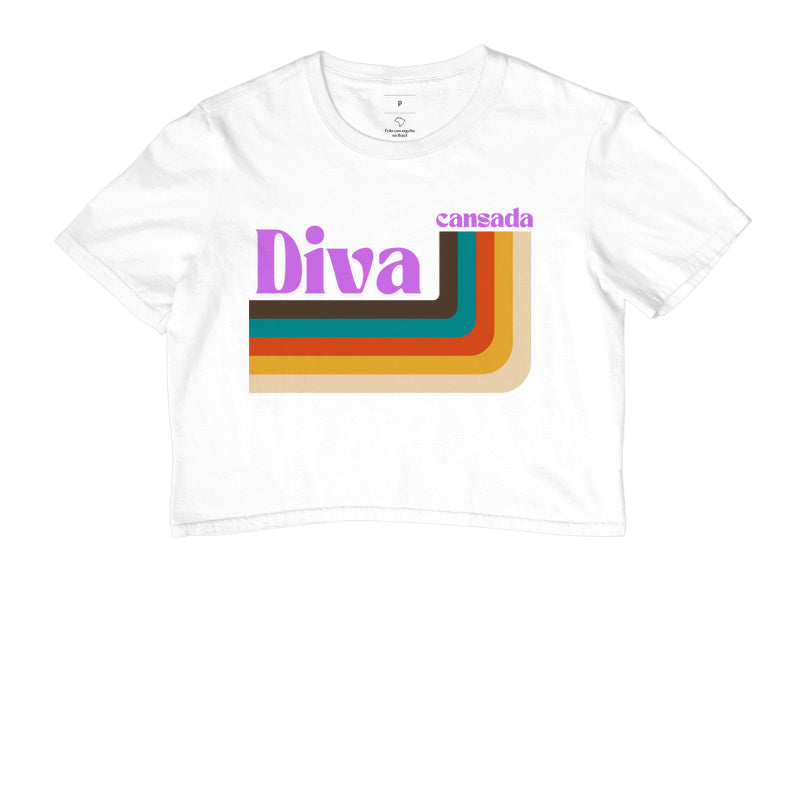 Cropped Diva Cansada Stripes Adulto