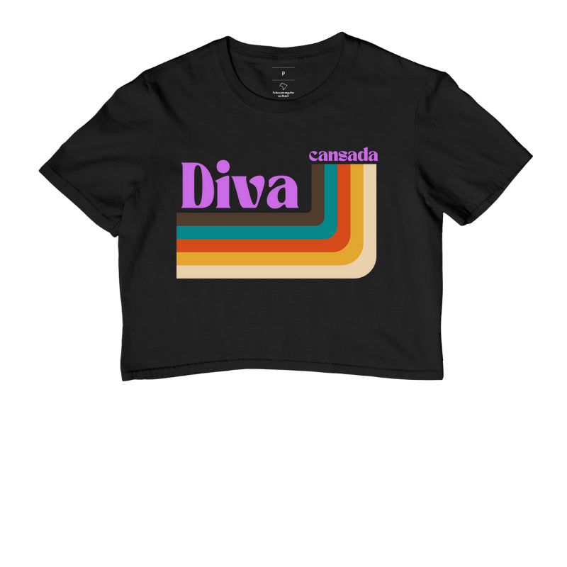 Cropped Diva Cansada Stripes Adulto