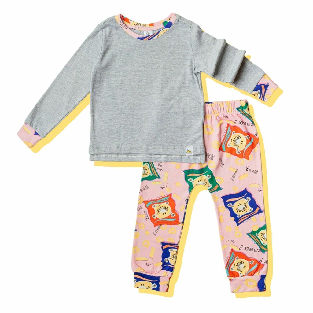 Conjunto Polvilho Mescla Infantil Longo