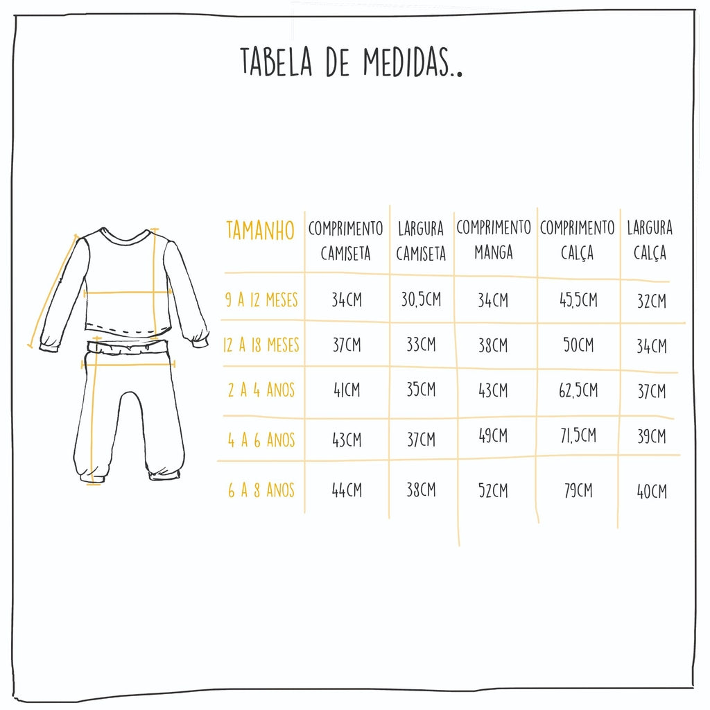 Conjunto Mamão Infantil Longo
